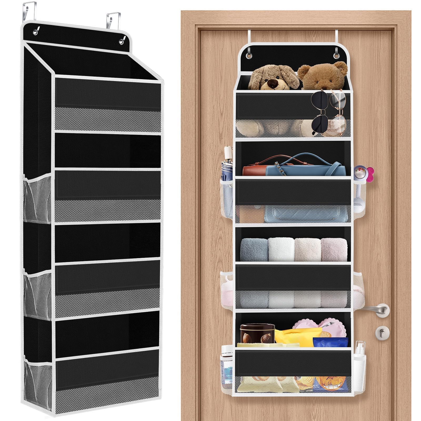 1Pack Over The Door Organizer Large Capacity Hanging Storage Room Organizer