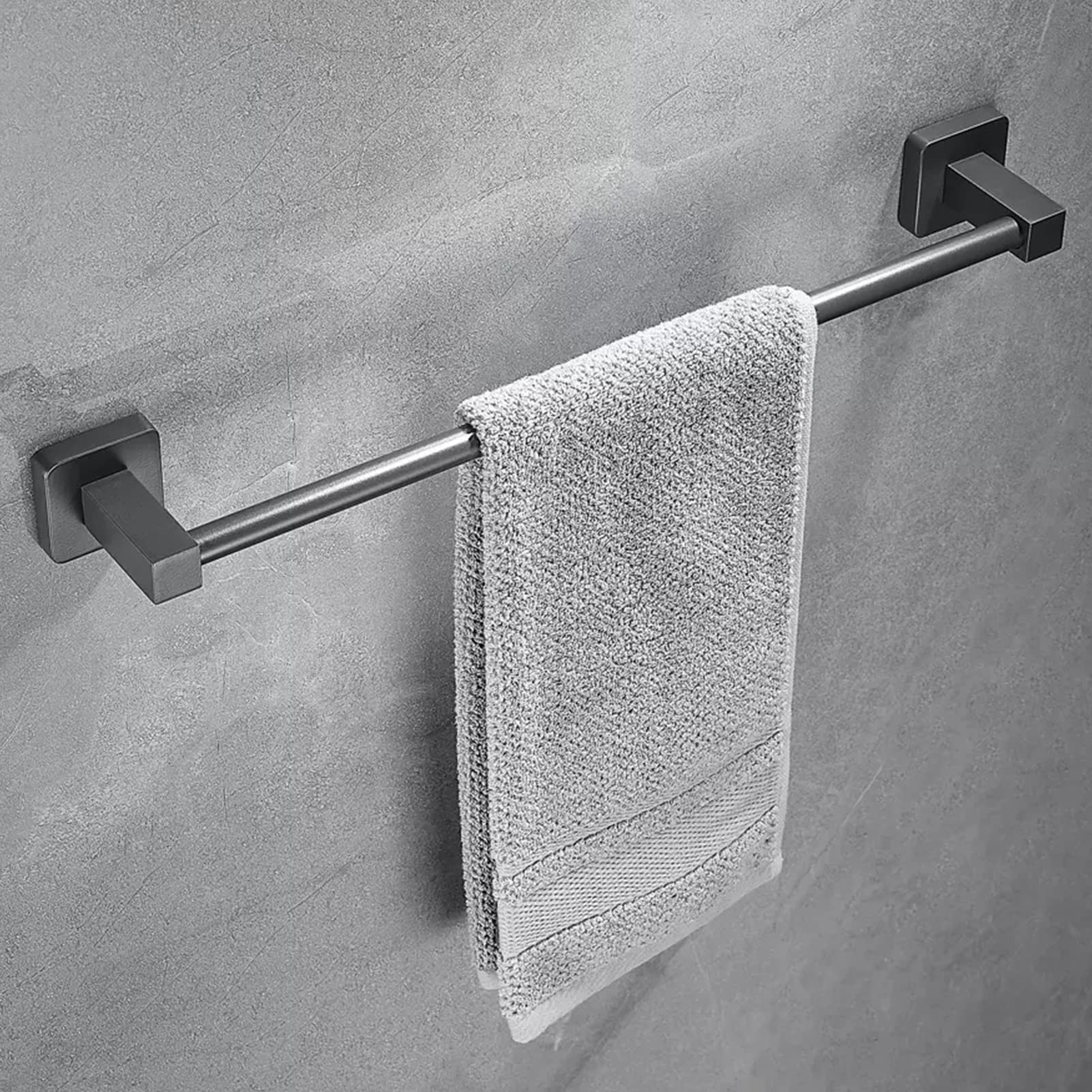 Portasciugamani in acciaio inox per bagno e cucina, 40 cm, grigio con dimensioni opzionali 40 80 cm