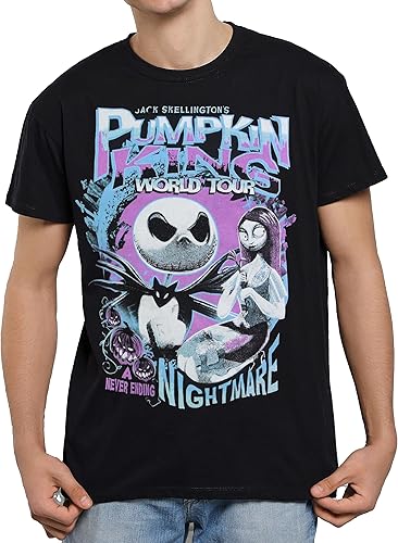 Disney Nightmare Before Christmas Jack Skellington Nightmare King World Tour Camiseta