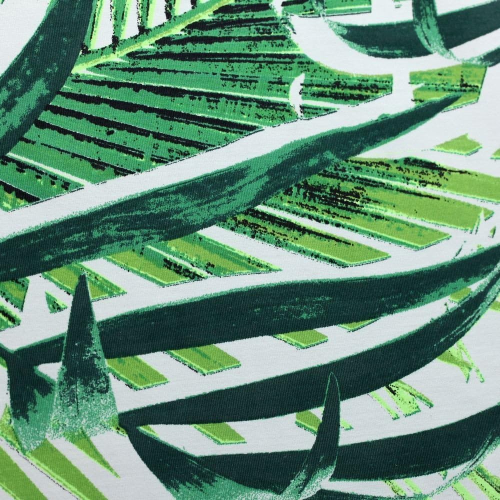 Leaf Lagoon / Durable & Heavy Weight 4-Way Stretch Nylon Spandex Brazilian Print / Swimwear, Athletic wear, Activewear, Yoga pants, Leggings (Green)