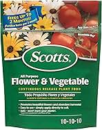 Scotts All Purpose Flower and Vegetable Continuous Release Plant Food, For Outdoor In-Ground Plants, 3 lb.