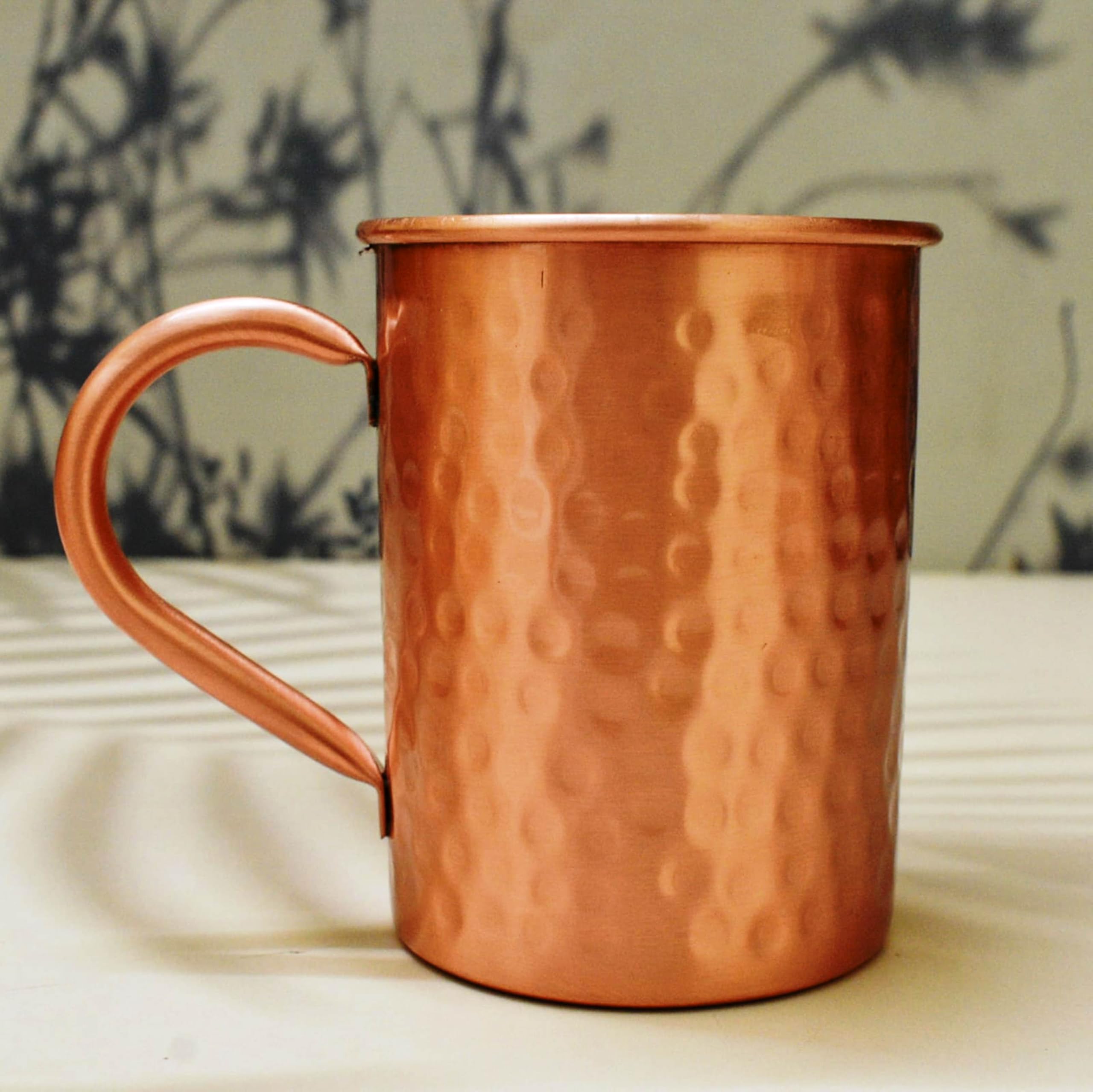 India House - Hammered Moscow Mule Cup Set, 16 oz, Copper_hammered_2, 16 0z - Image 2
