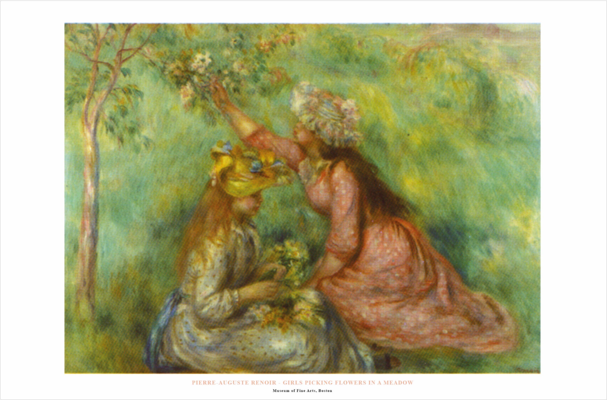 Amazon.co.jp: Girls Picking Flowers in a meadow byピエール