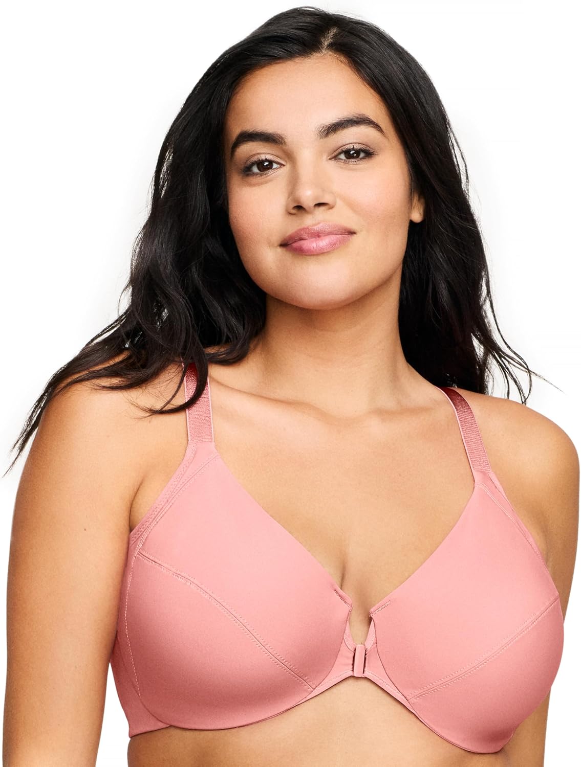 Glamorise Full Figure Plus Size Front-Closure Smoothing Wonderwire Bra Underwire #1247 - Image 8