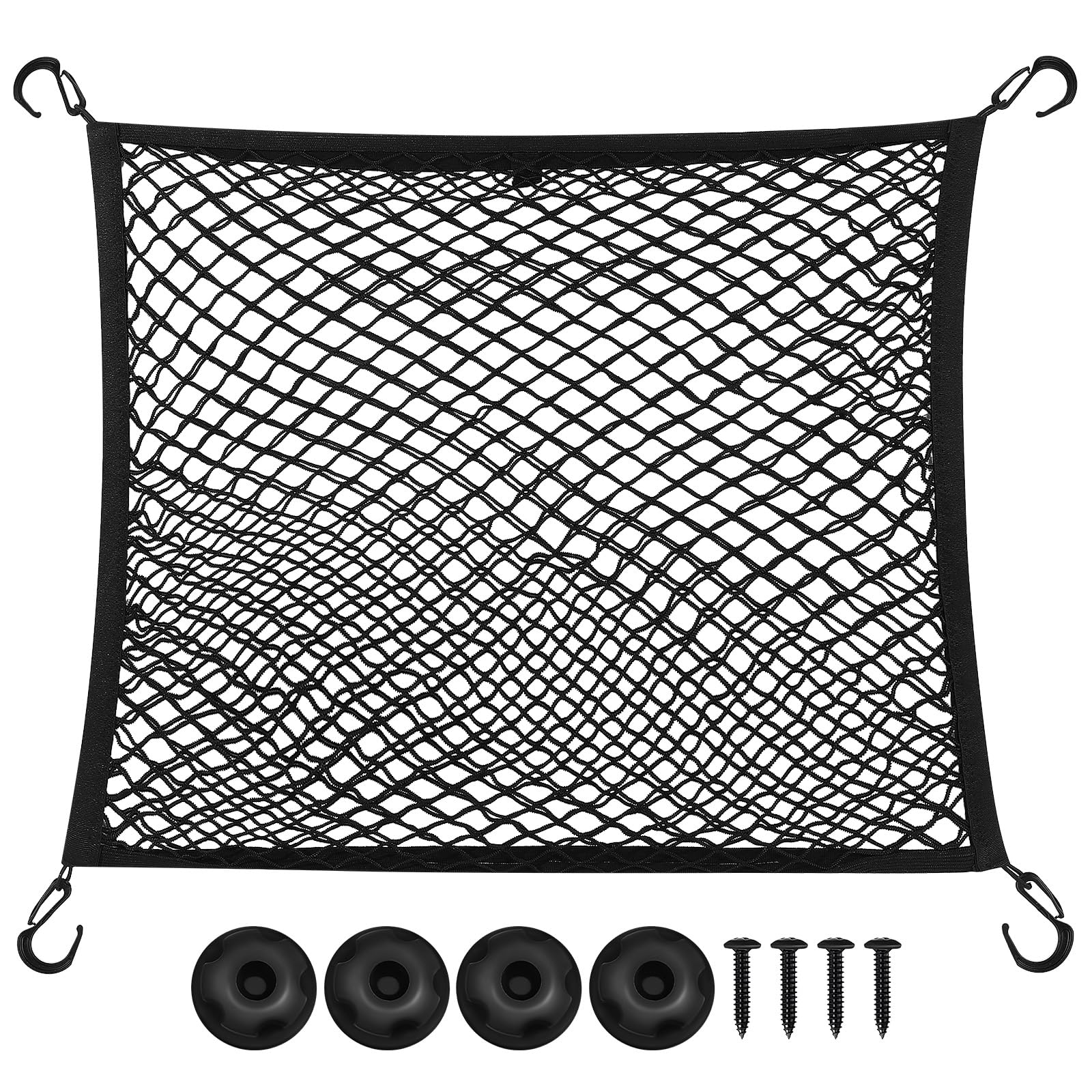 Filet de rangement pour voiture élastique Anneome avec fixation sécurisée de bagages