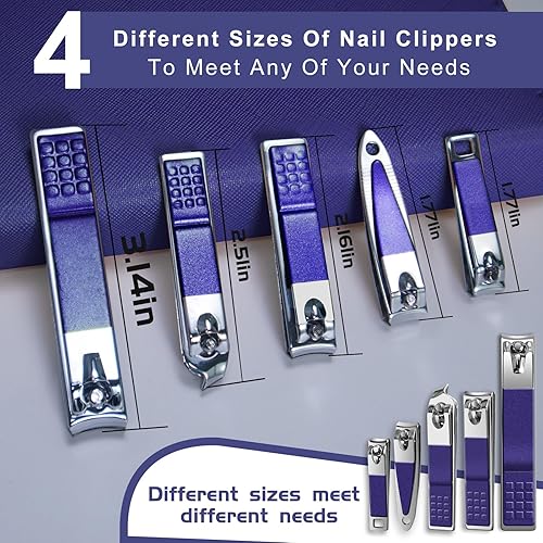 Miniatura 10 de Juego de cortaúñas 30 en 1 cortaúñas RedFlow cortaúñas y uñas de los pies herramientas de manicura herramientas de pedicura adecuado para kit de