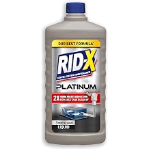 Rid-X Platinum Septic System Treatment, 3 Month Supply of Liquid, 24 Fl Oz