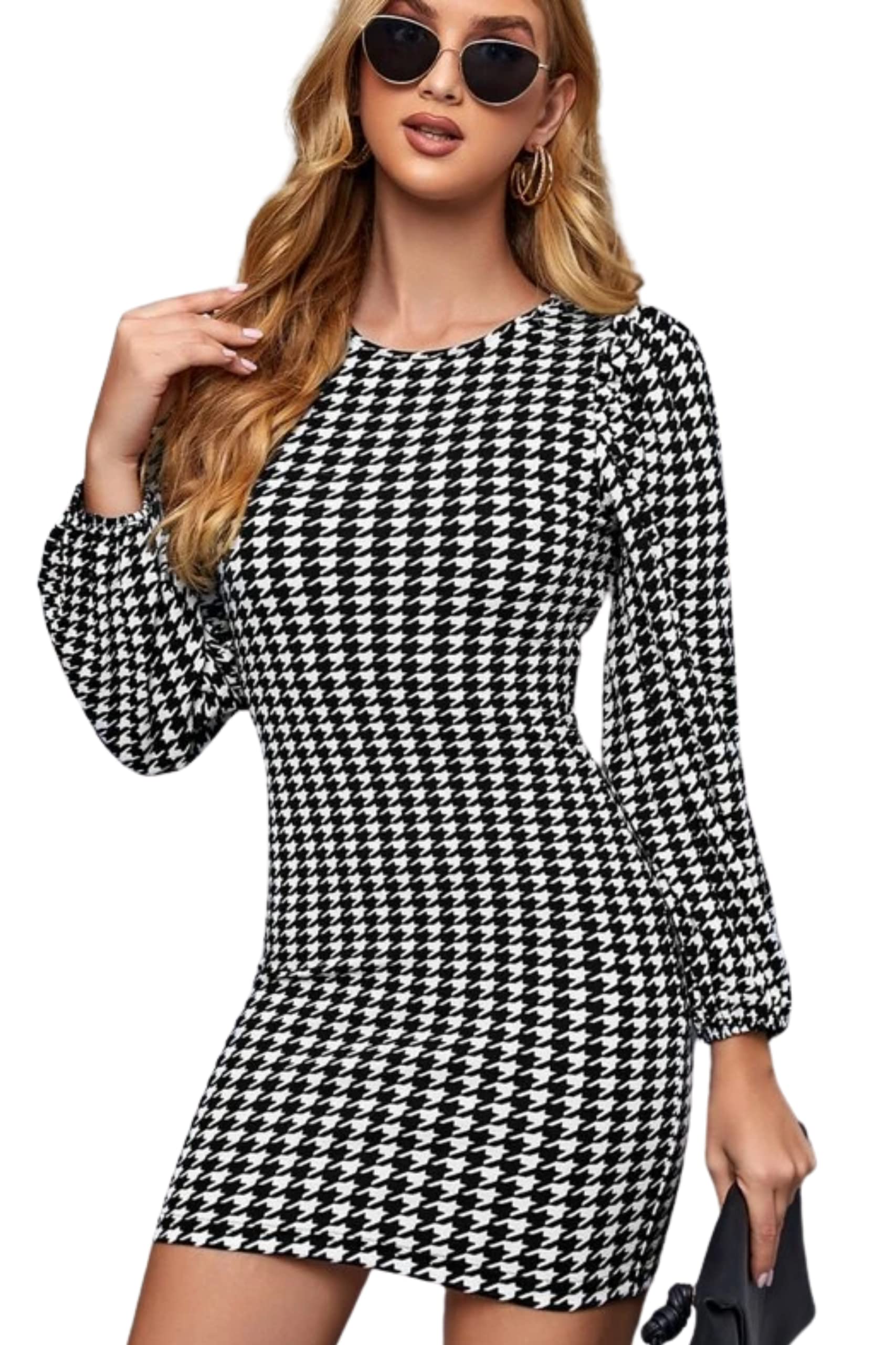 Leriya Fashion Party Dresses For Women Choker Multicolor Bodycon Mini Wrap Dress (X-Large, Black)