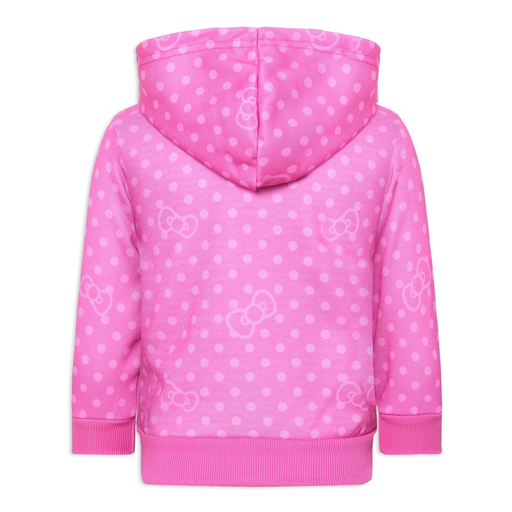 Hello Kitty - Felpa con cappuccio con chiusura per bambine, per bambini e bambini piccoli, colore: rosa