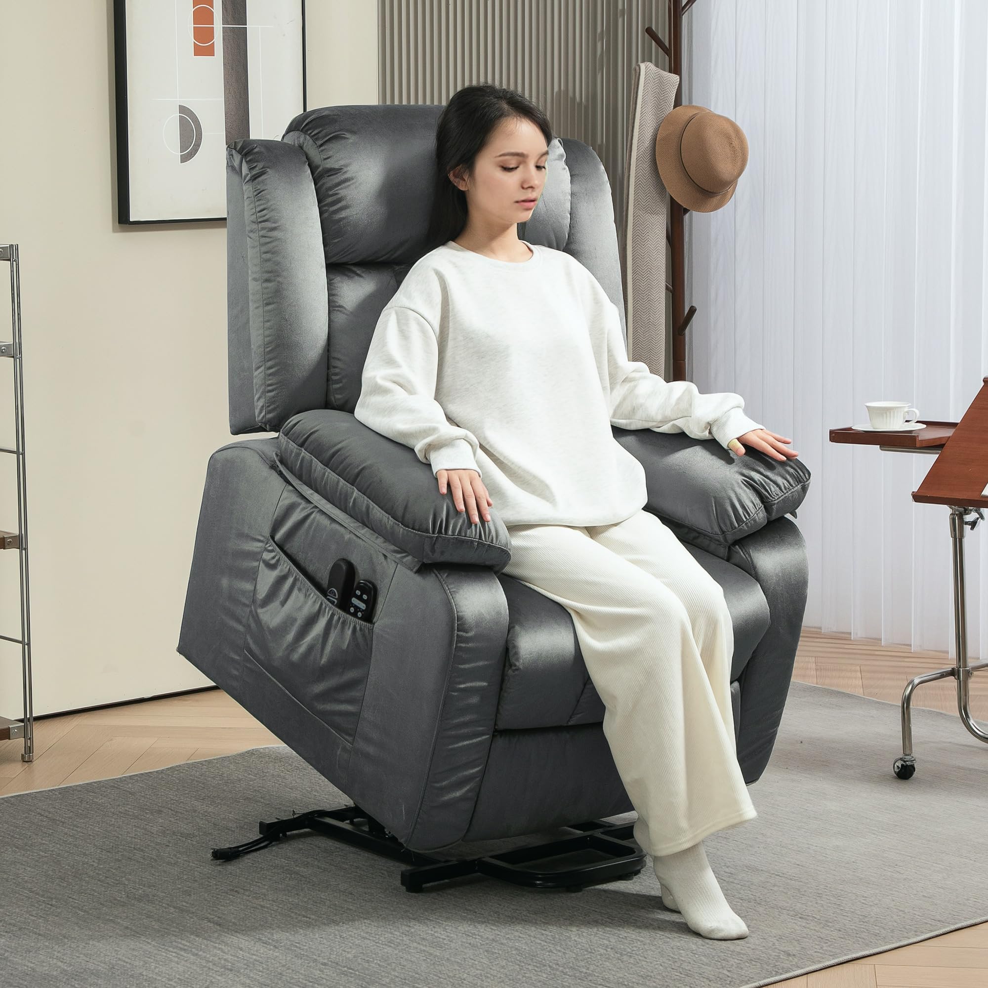 Power Lift Recliner Chair with Massage and Heat Function for Enhanced Comfort and Support