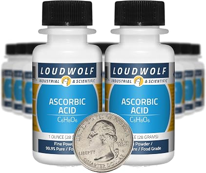 Ascorbic Acid / 1.3 Pounds / 20 Bottles / 99.9% Pure Food Grade/Fine Powder