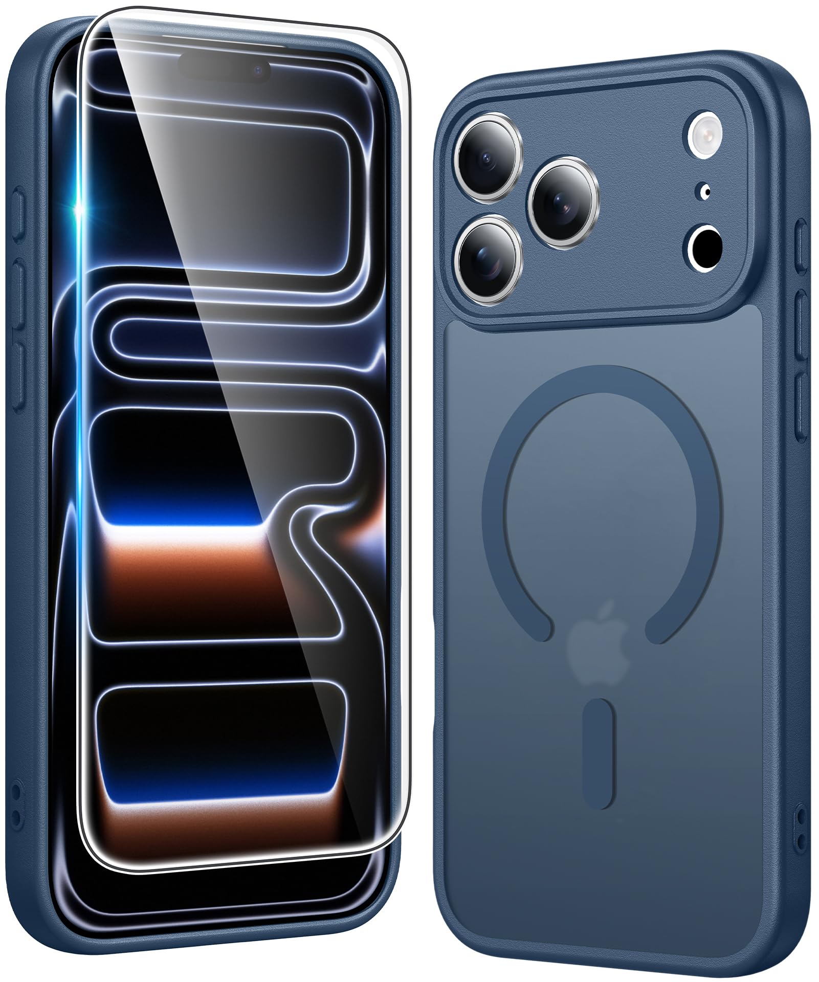 FNTCASE for iPhone 18 Pro Case / 17 Pro Case Matte with Screen Protector
