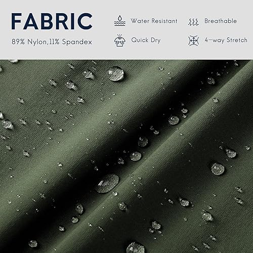 Miniatura 3 de Haimont Pantalones cortos de senderismo de 5 pulgadas para mujer, de secado rápido, ligeros, elásticos, con bolsillos con cremallera, UPF 50+,