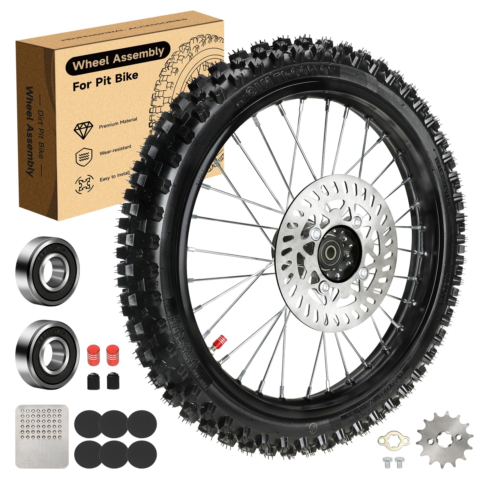 その他 X Amazon.com: XIKOBY 17'' Front Wheel 70/100-17 2.75-17 Tire Inner