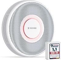 X-Sense XS0B-MR Okos Füstérzékelő WLAN Hangkimenettel, 17 Helyszínnel - Vezeték Nélküli Tűzjelző, 5 Éves Elemmel, SBS50 Bázisállomással Komp 1
