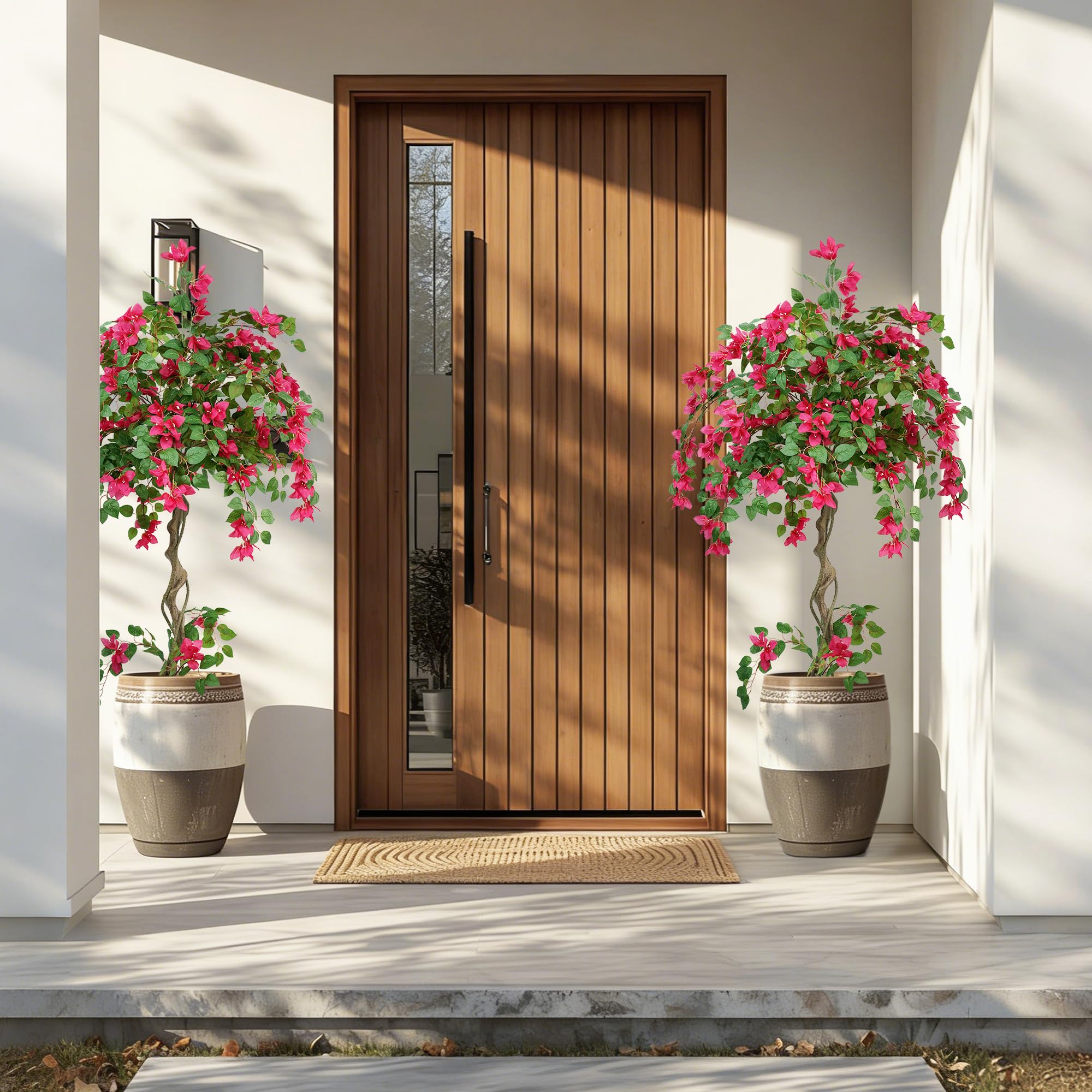 Plante Artificielle Bougainvillier Faux Arbre à Fleurs 160cm | Résistant UV, Feuillage Dense, Arbre Artificiel Extérieur Intérieur en Pot, Décoration pour Salon Chambre Entrée Jardin Fête