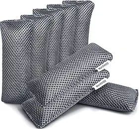 Pacote com 12 Sacos purificadores de ar de carvão ativado de bambu, absorvente de odor de carvão ativado, sacos desodorizador de sapatos, eliminador de odores para sapatos, bolsa de ginástica, carro, animal de estimação, armário
