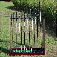 Golf Club Rack Organiser, Wooden Golf Putter Stand for 13 Putter Holder, Golf Clubs Display Stand Storage Rack for The Green Garage Indoor