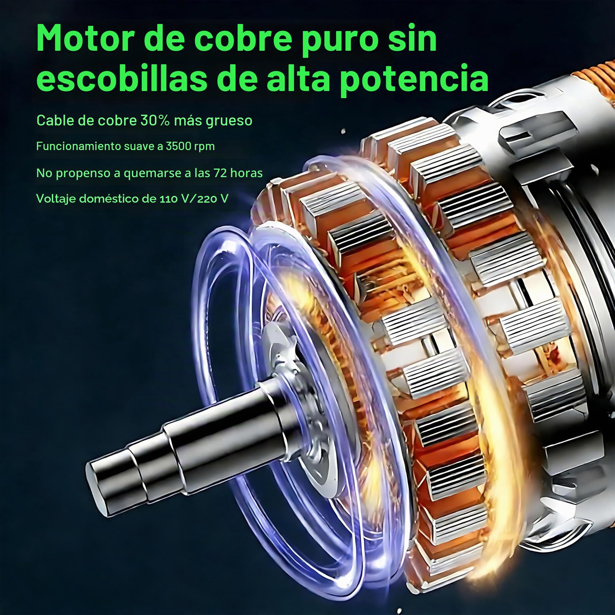 Picadora de Verduras de Alta Resistencia de 1800 W, procesador de Alimentos Comercial de 3500 RPM con 4 Cuchillas, Capacidad de 50 a 120 kg/h para alimento para Aves, Frutas y Jengibre.
