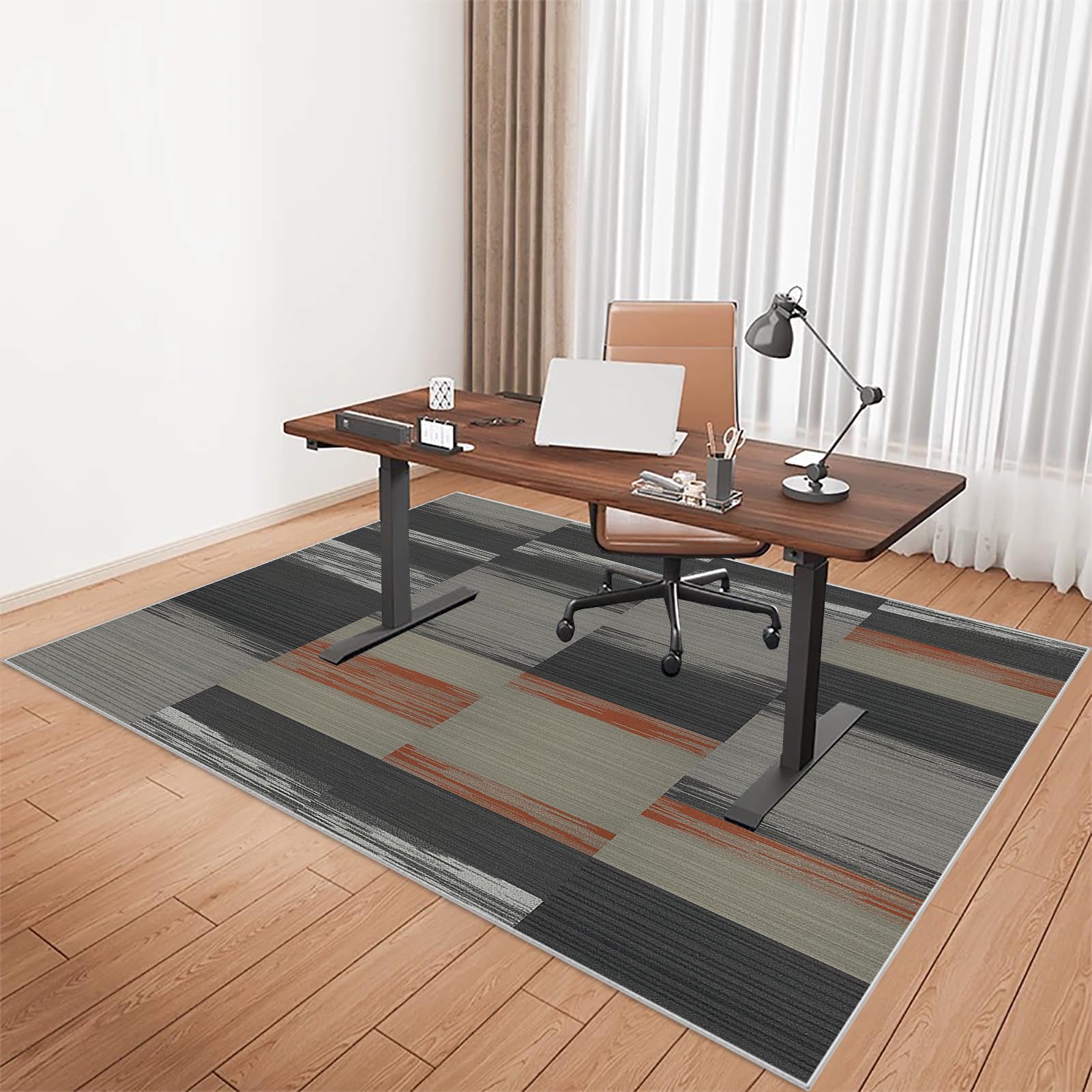 Desk Chair Mat for Low Pile Carpet, Gaming Office Computer Chair Mat for Hardwood Floors Carpet Wooden Floors Office Chair Mat for Carpet Floors, Easy Glide Carpet Protector Chair Mat 200 x 250 cm