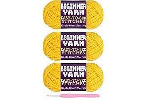 Wooble Yellow Yarn for Beginners