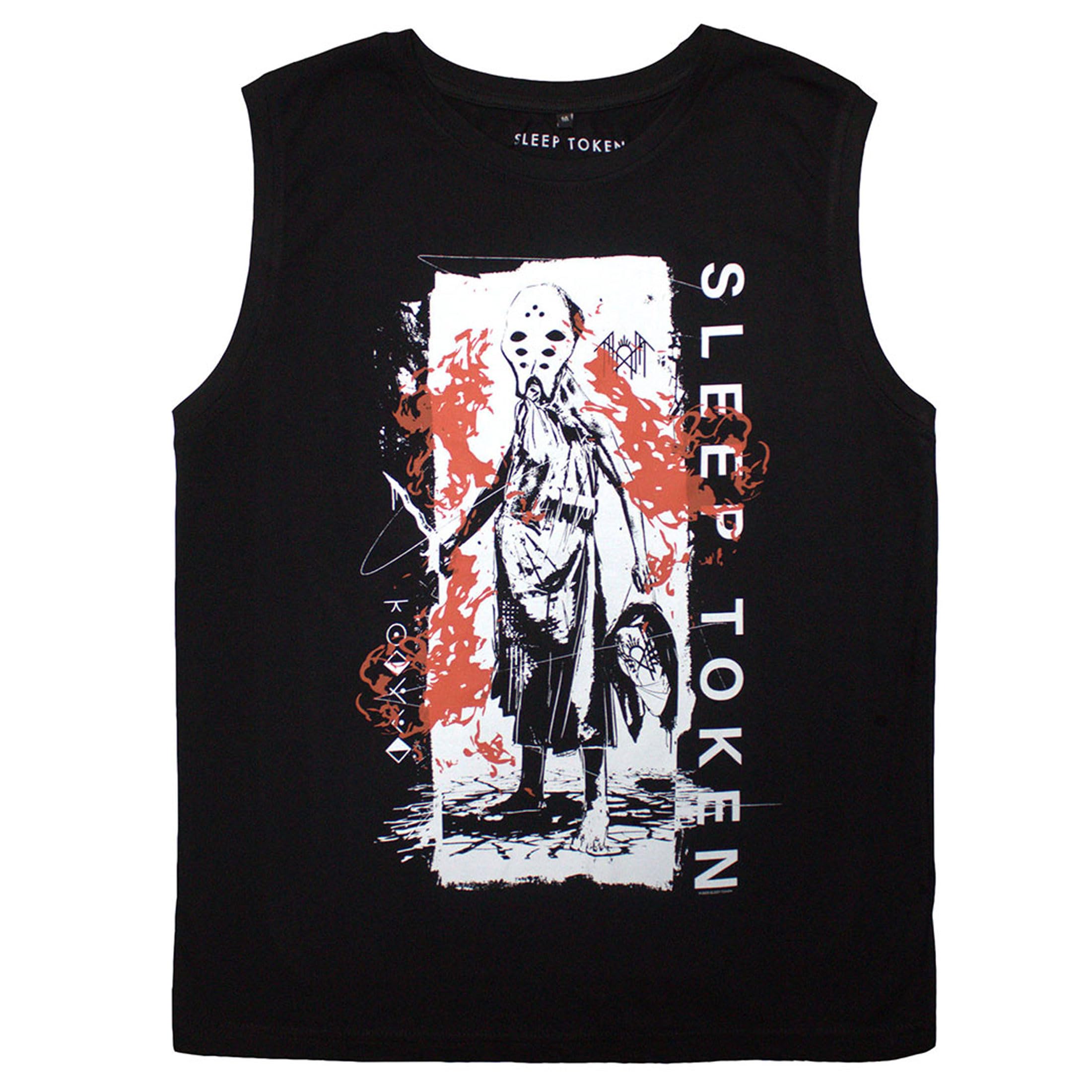 Rock Off officially licensed products Sleep Token Euclid Tank Top T-Shirt Black