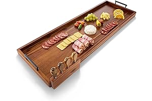 36" Large Acacia Wood Charcuterie Board Serving Platter