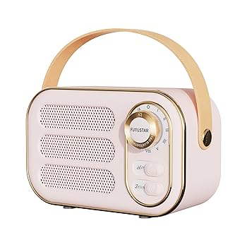 Amazon.co.jp: 可愛い レトロ Bluetoothスピーカー 小型 ピンク