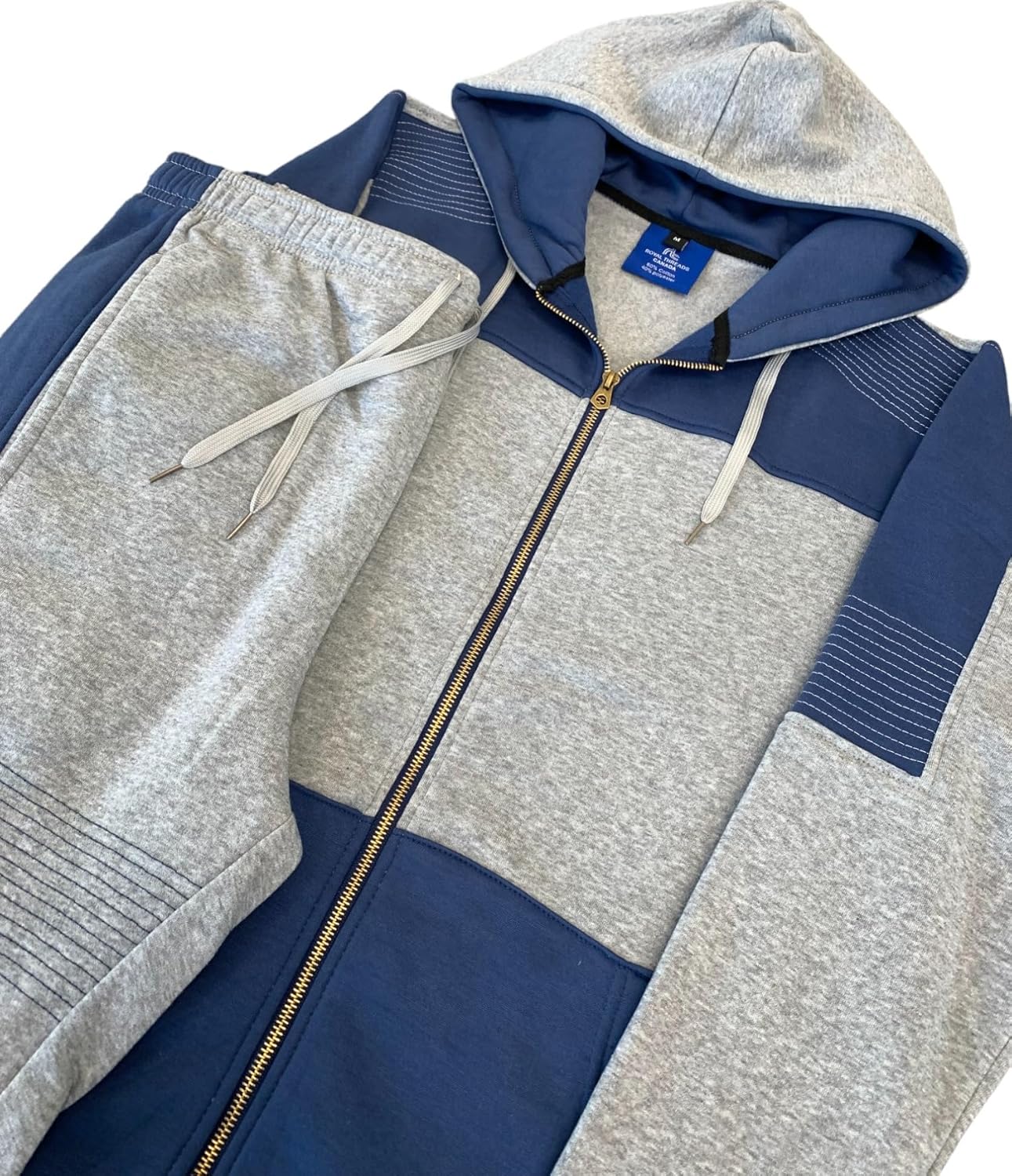 Men's Fleece Suit Biker stitch Outfit - Image 2