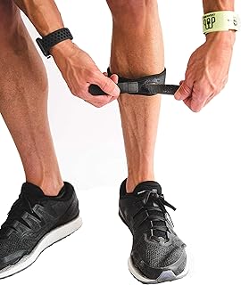 Crosstrap Shin Splint by MDUB Medical | Adjustable, Neoprene, Shin Splints Leg Compression Strap Support for Pulled Calf Muscle Pain Torn Calf Strain Injury | Fits Men and Women