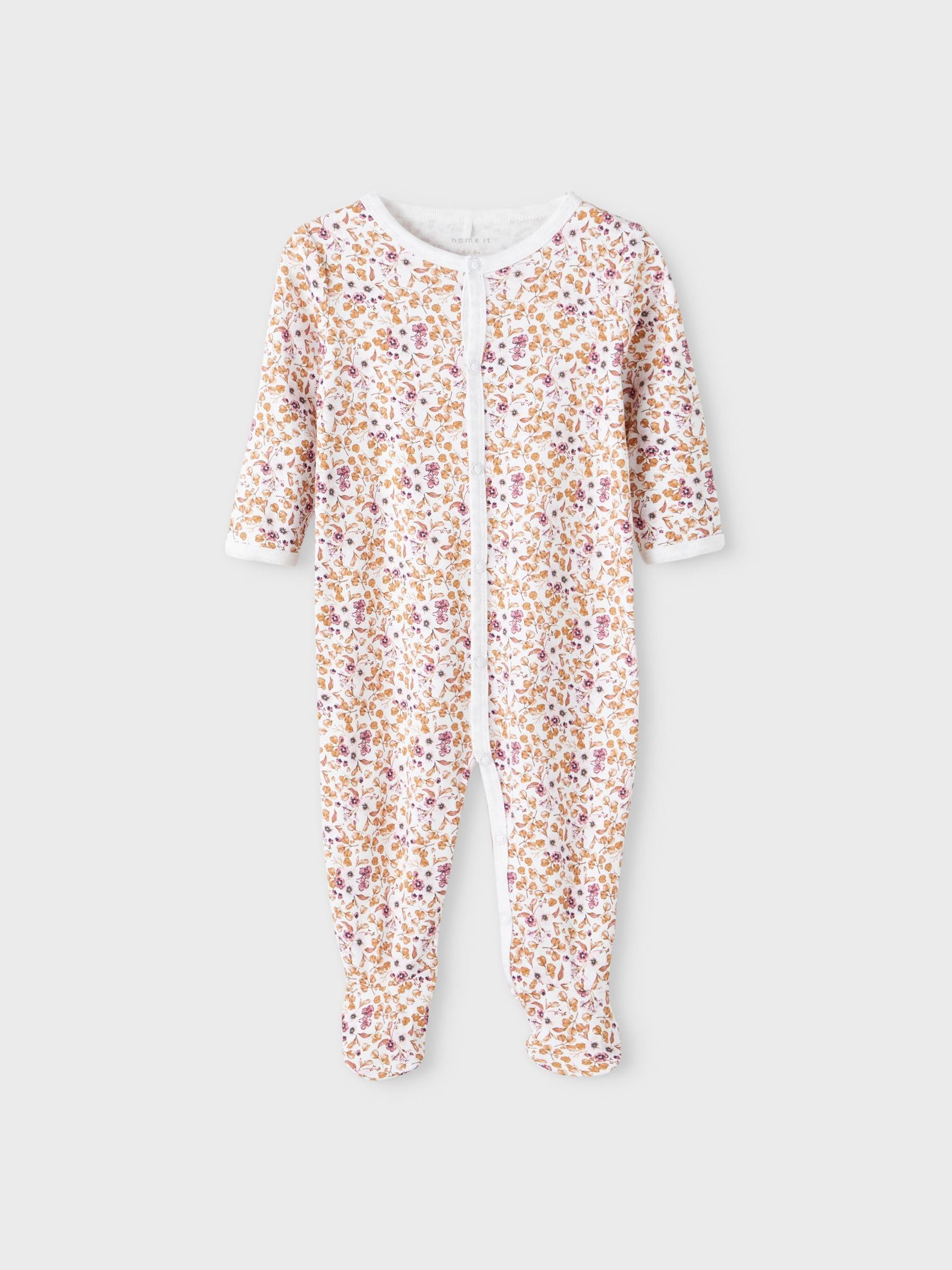 NAME IT Nbfnightsuit 2p W/F Rose Flower Noos Mamelucos para bebés y niños pequeños Bebé-Niñas