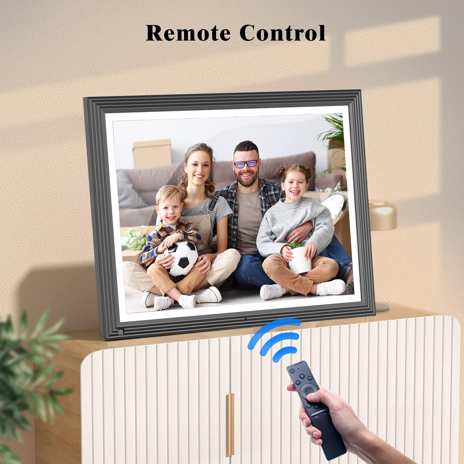 15-inch Smart Picture Frame Digital Calendar - 32GB Digital Frame Wall Mounted, Electronic Picture Frame, Instantly Share Photos or Video via App Email, Unlimited Cloud Storage, Gift for Father's Day