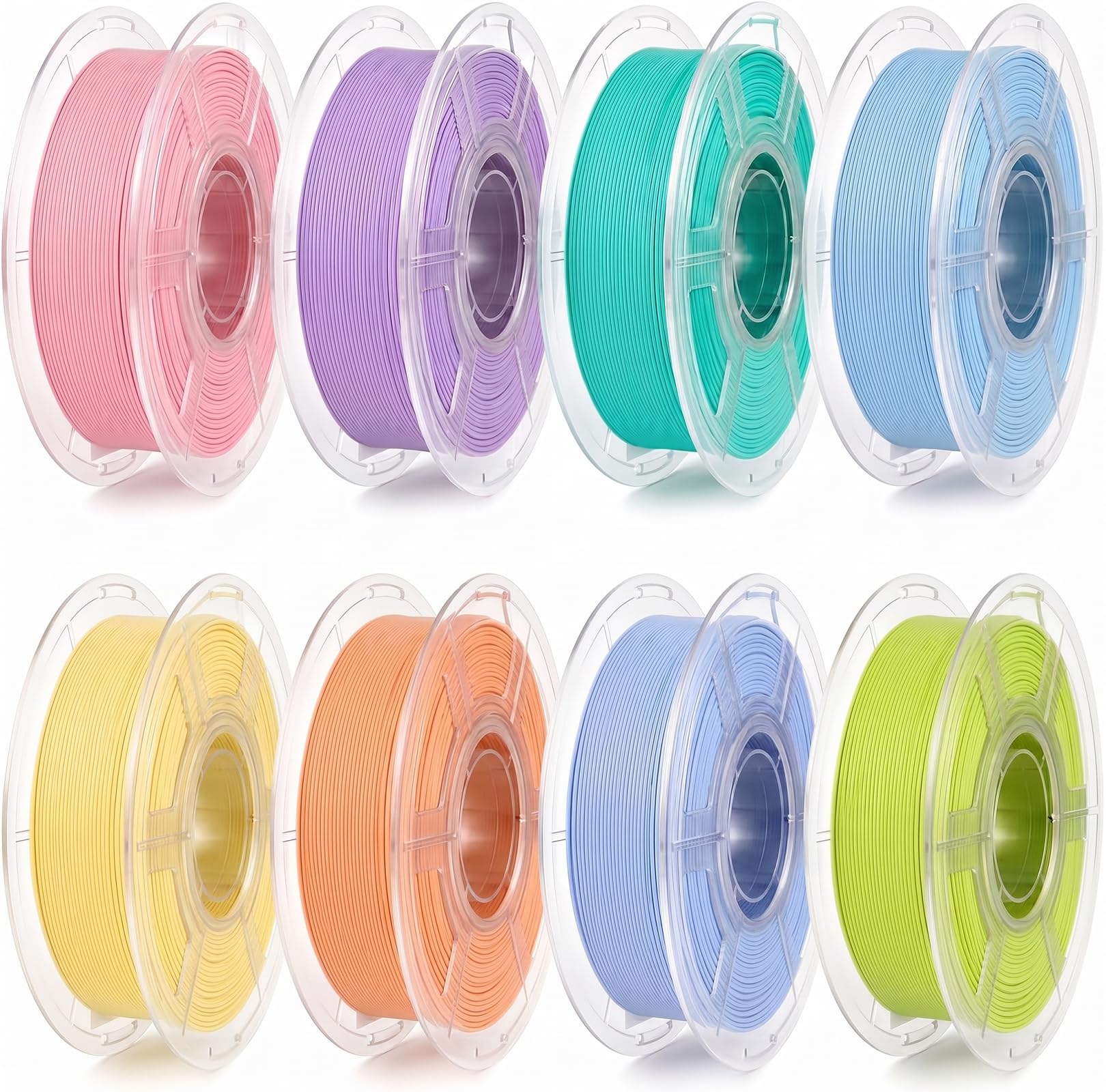 Photo 1 of 8 Pastel PLA Filament Bundle, 2KG 3D Printer Filament 1.75mm