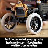 LEGO Icons Ford Model T - Retro Car Model Kit for Adults - Collectible Display Set w/Fabric Roof, Tall Wheels & Split Windscreen - DIY Gift for Fans of Classic Vehicles - 11376 - 5