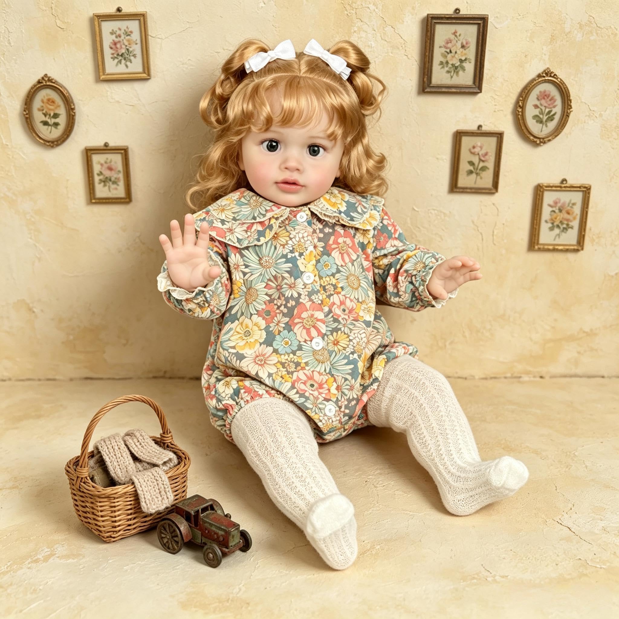 Muñecas Reborn Pippa Niña 26 Pulgadas 66 cm Muñeca de Bebé Reborn Realista, Cuerpo De Tela Suave, Muñecas de Bebés Realistas Que Parecen de Verdad para Navidad Regalo