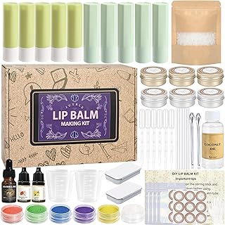 JUYRLE Lip Balm Making Kit- Coconut Lip Gloss Kit with Beeswax, Jojoba O...