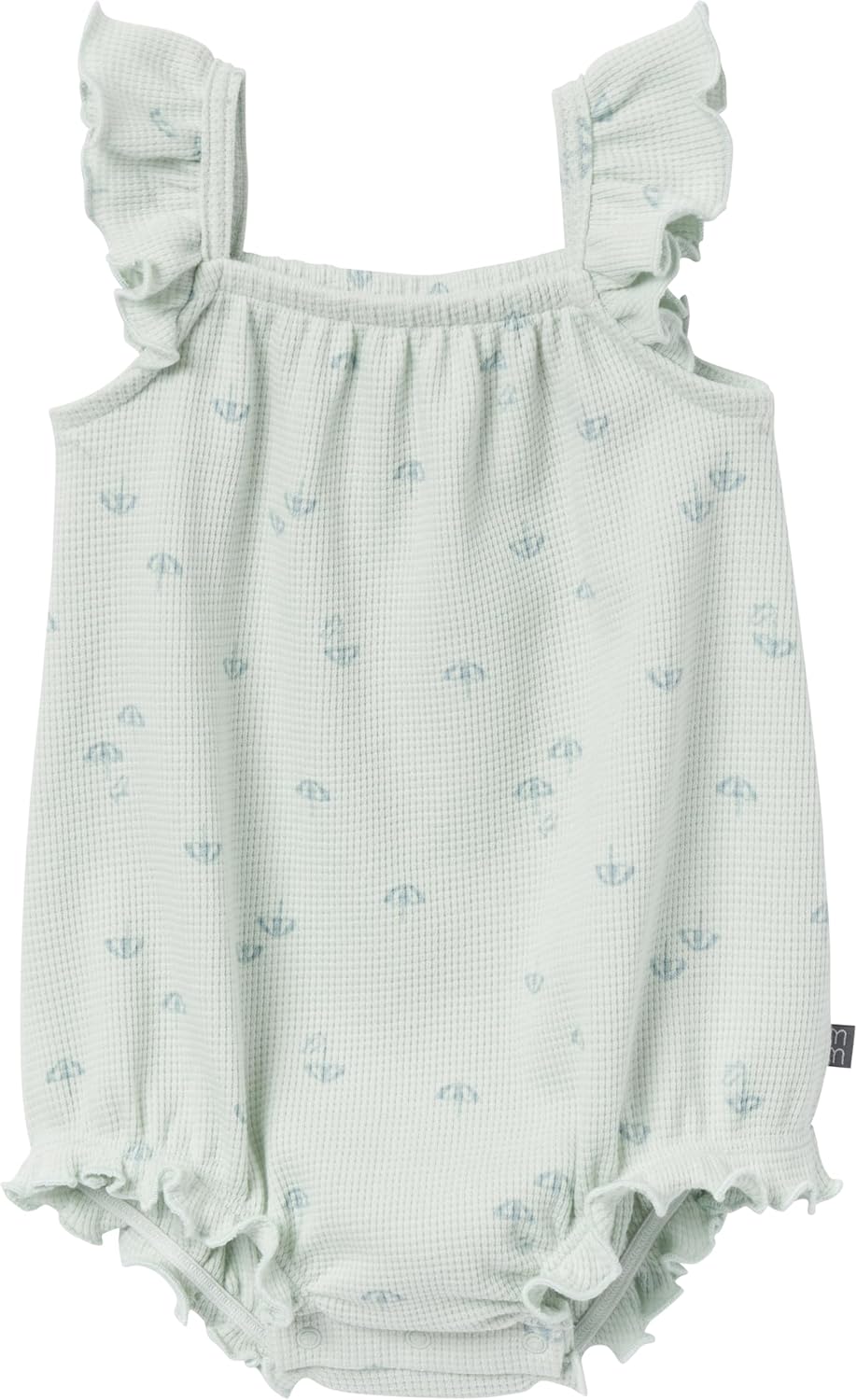 Modern Moments by Gerber baby-girls Mini Flutter Sleeve Bubble Romper