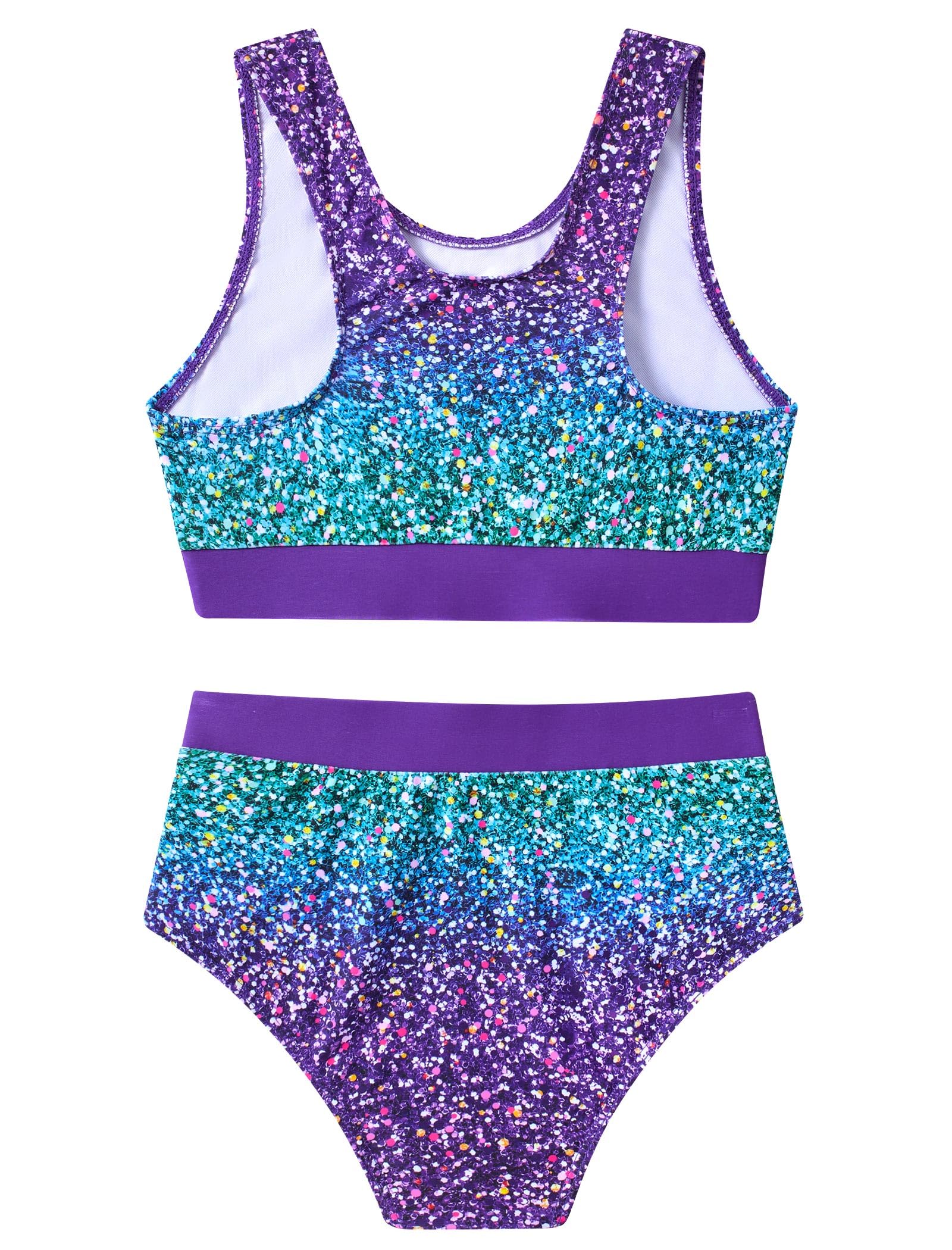 RAISEVERN Bathing Suits for Girls Size 8 Swimsuit for Kids Two Piece Swim Bikini Sets
