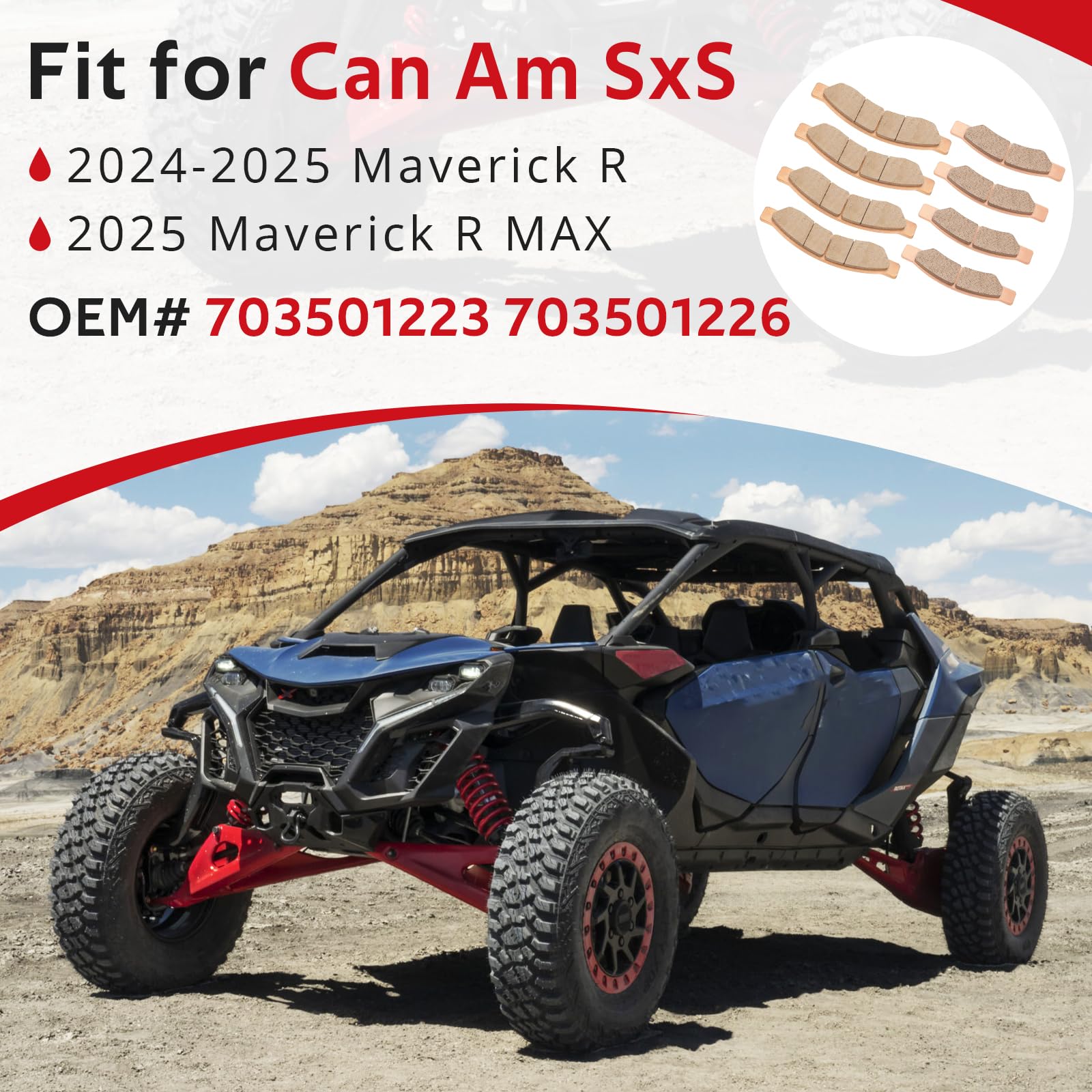 Amazon.com: JAVIK Front & Rear Brake Pads Sintered for Can Am