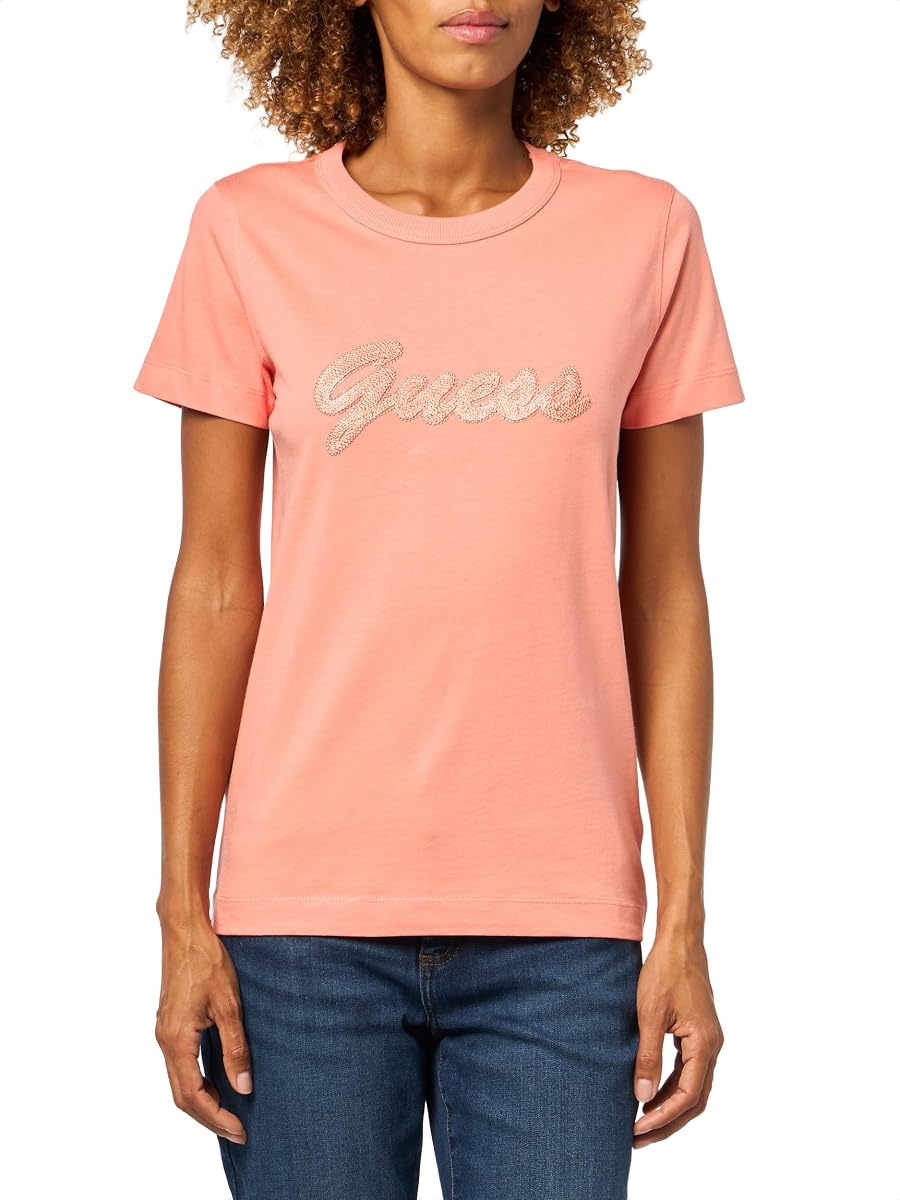Camiseta para mujer Eco de manga corta 3D Guess Script
