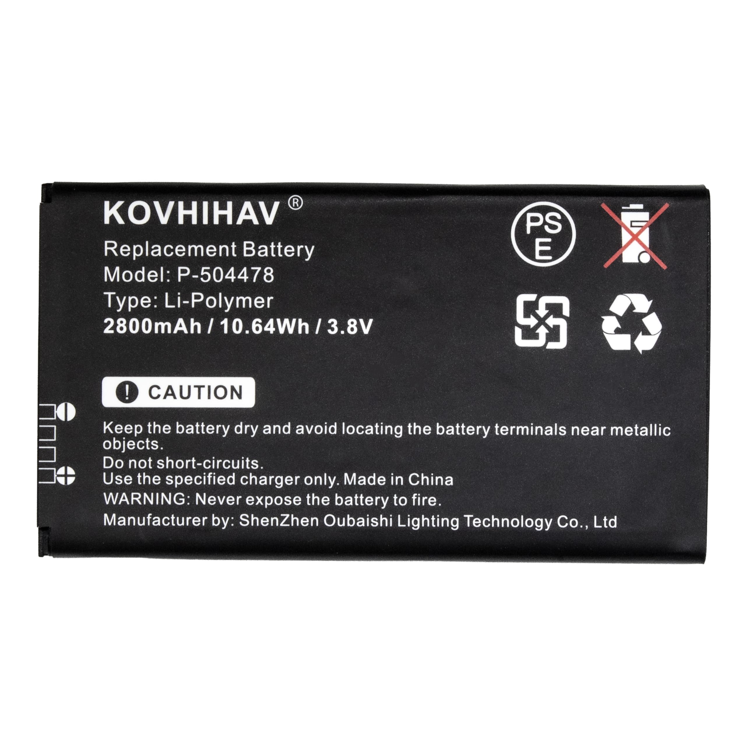 P-504478 Battery for ADT Command Secondary Color Touchscreen Keypad