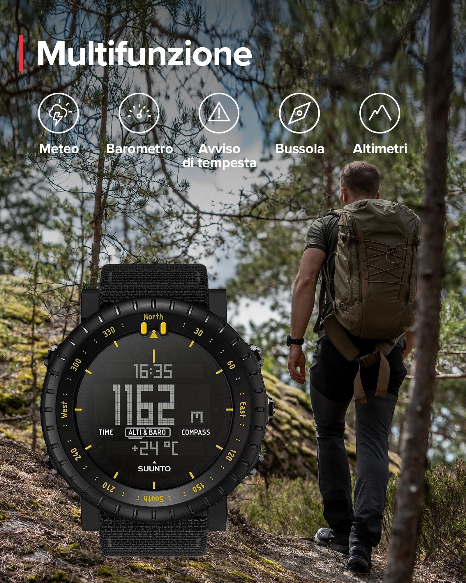 Suunto Core Orologio outdoor con altimetro, barometro e bussola