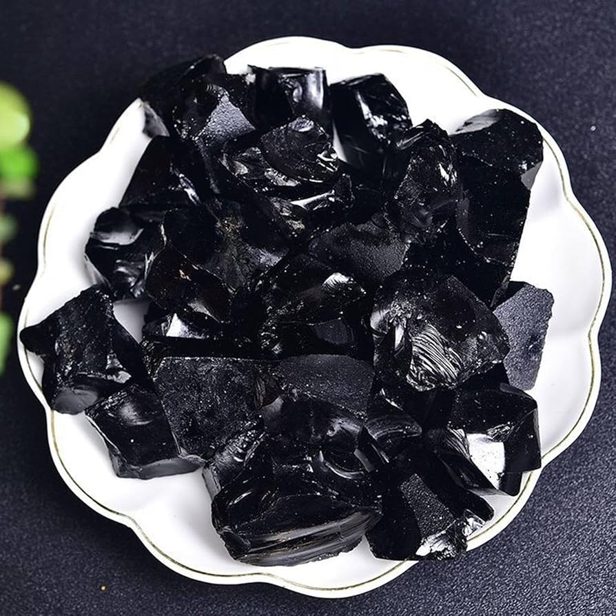 黒曜石　こくよう石(オブシディアン)原石　置き物 北海道置戸町産 黒曜石 オブシディアン 原石 91.5g #42886