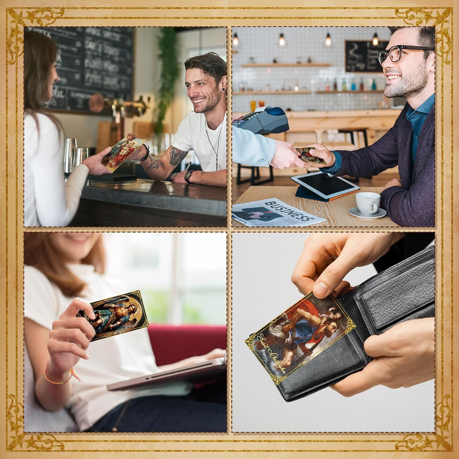 Skyygemm 240 Pcs Catholic Saint Prayer Cards Bulk Gifts Holy Cards Bookmarks Bulk 9×5cm with Catholic Saints and Prayers Assorted 20 Styles Set Inspirational Christian Gift for Women Men Kids Funeral - Image 6