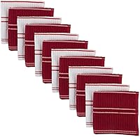 Vista 13 de DII Basic - Colección básica de rizo acanalado para cocina, azul, paños de cocina, 12 piezas