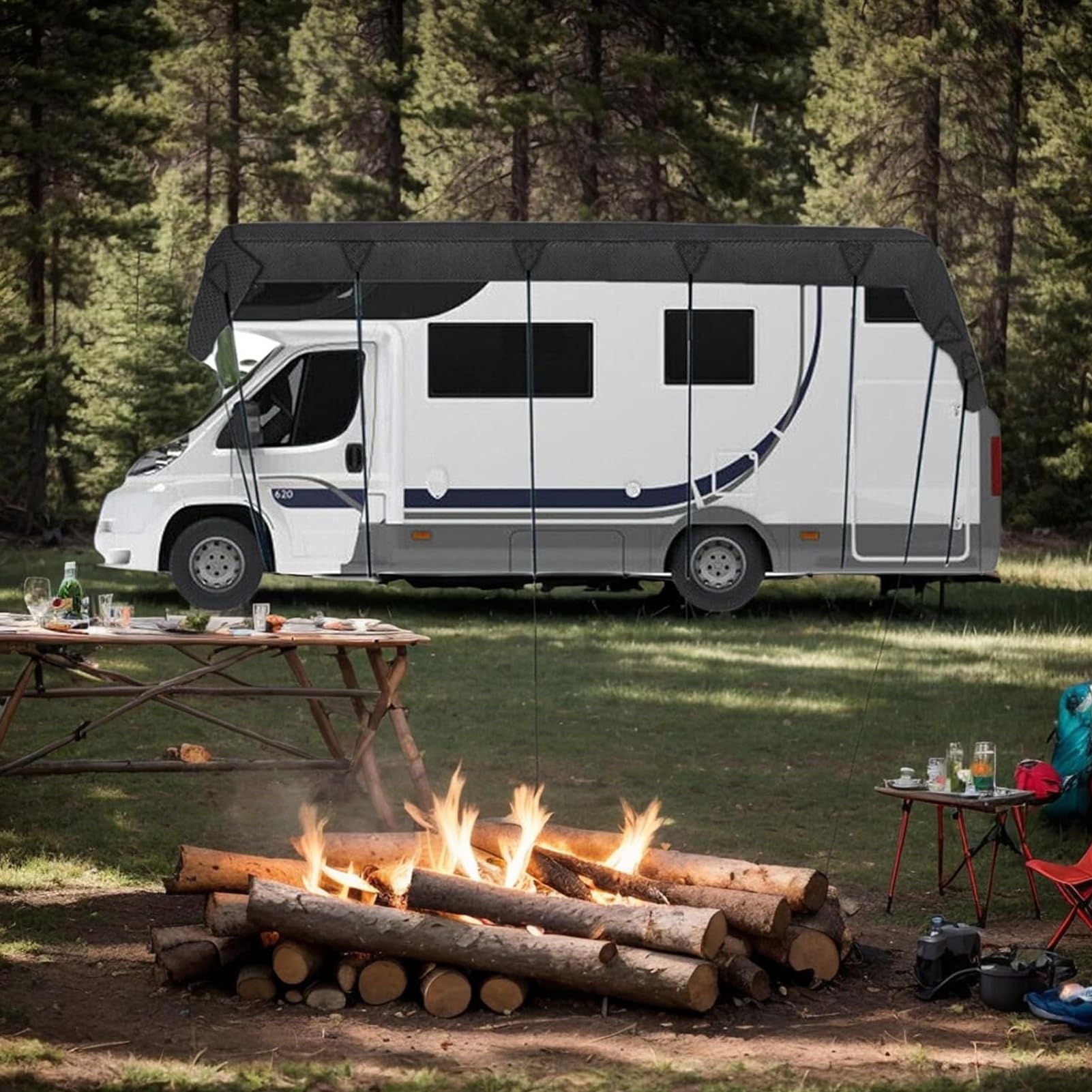 de Techo para Autocaravanas y Remolques Protector Impermeable Al Y La