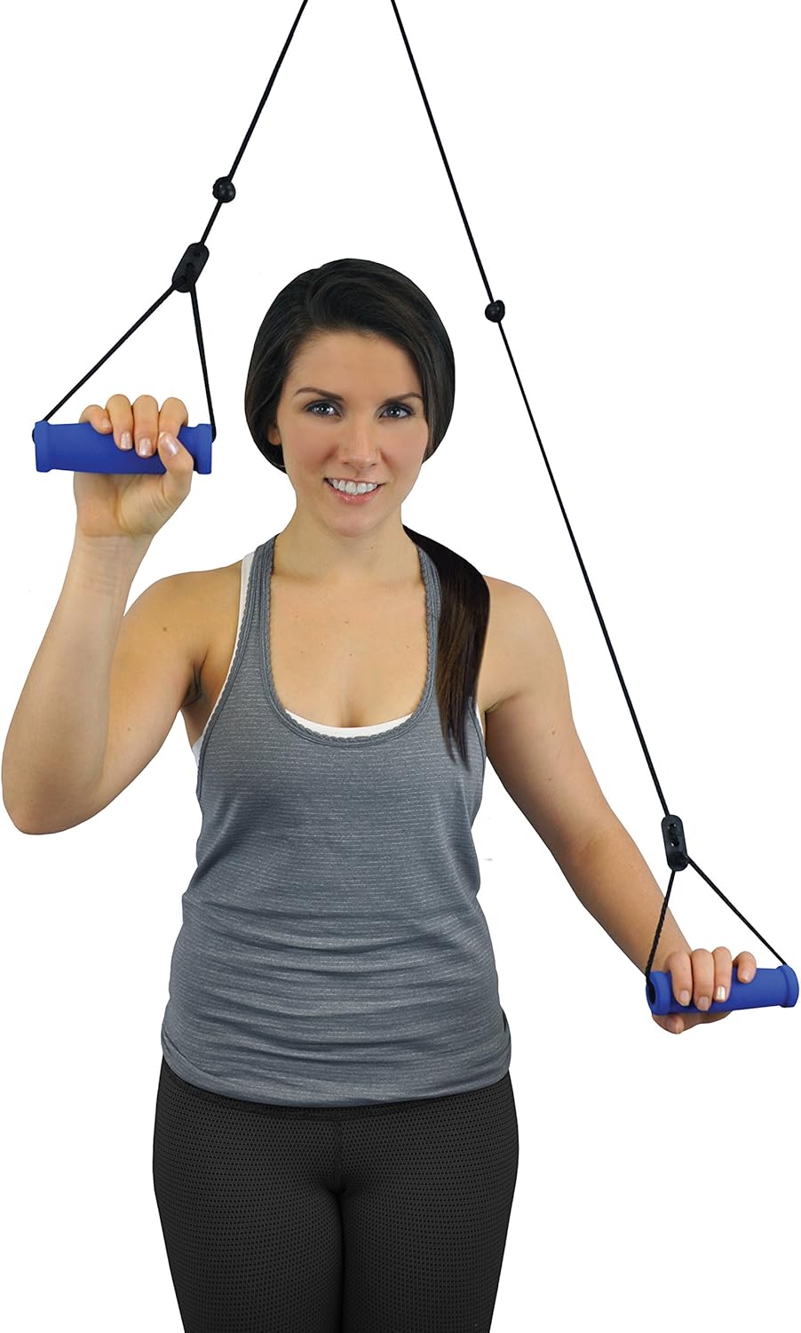 Blue Jay Move Those Shoulders Overdoor Shoulder Pulley with Door Bracket - Improves Range of Motion, Blue Foam Handles, Door Bracket, Fully Assembled – Arm and Shoulder Exercisers: Health & Personal Care