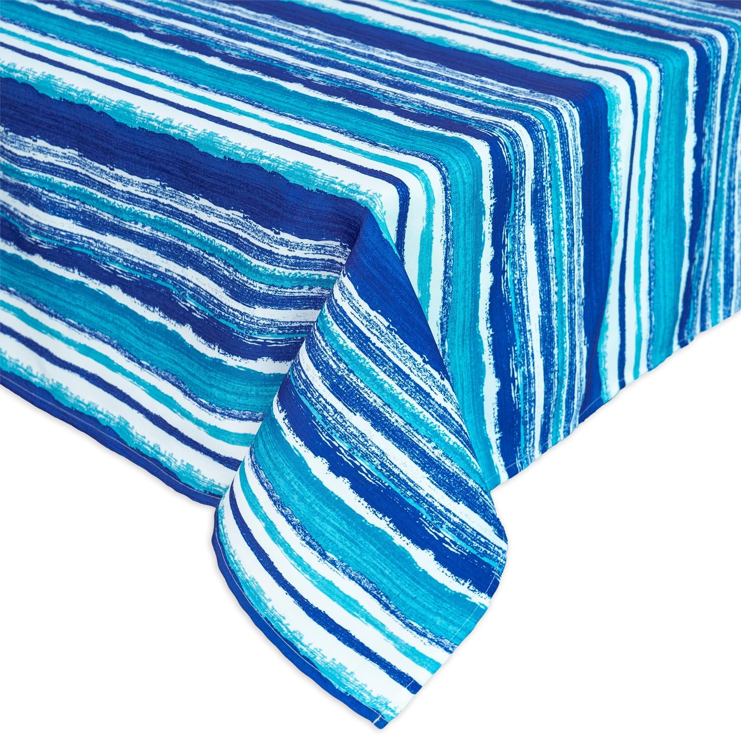 yihomer indoor outdoor tabletop for spring summer decorations, picnics and dinner parties - stain and water resistant, crayon art (ocean), tablecloth, 60 x 120 rectangle 120" x 60" (rectangular)