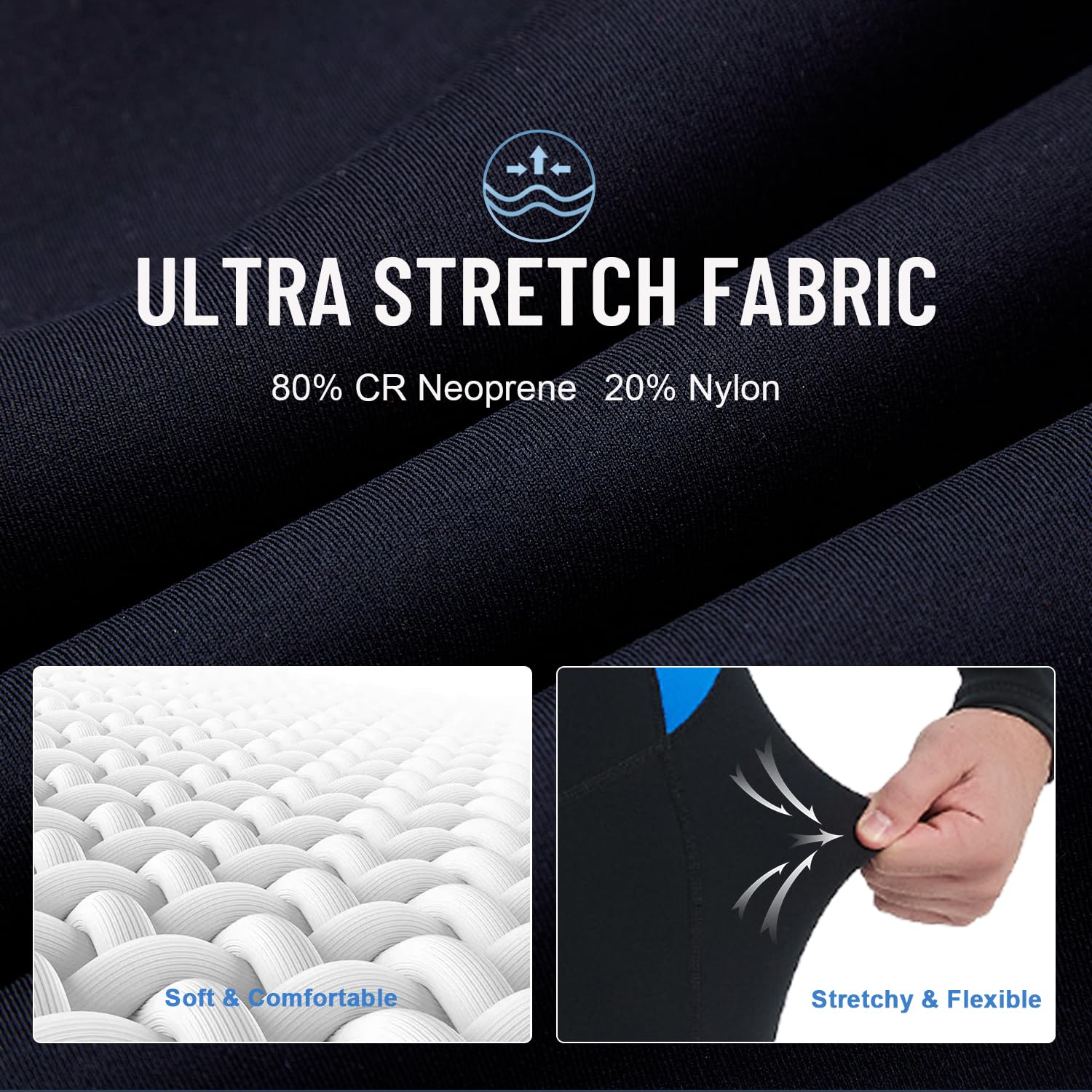 Lemorecn Mute bagnate per uomini e donne, mute da 2 mm in neoprene ultra elasticizzato per uomini e donne con cerniera frontale completa tuta subacquea per sport acquatici