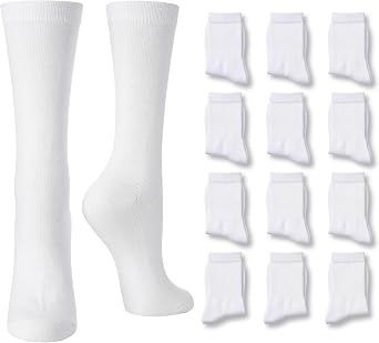 Tipi Toe Womens Fun Patterned Dress Socks, 12-Pack Lightweight Colorful Crew Socks, Casual Novelty Assorted Designs